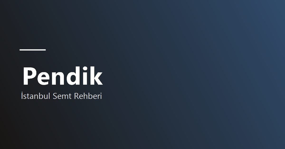 Pendik bölge tanıtım görseli
